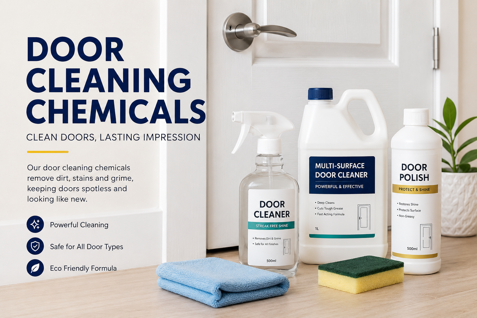 door cleaning chemicals